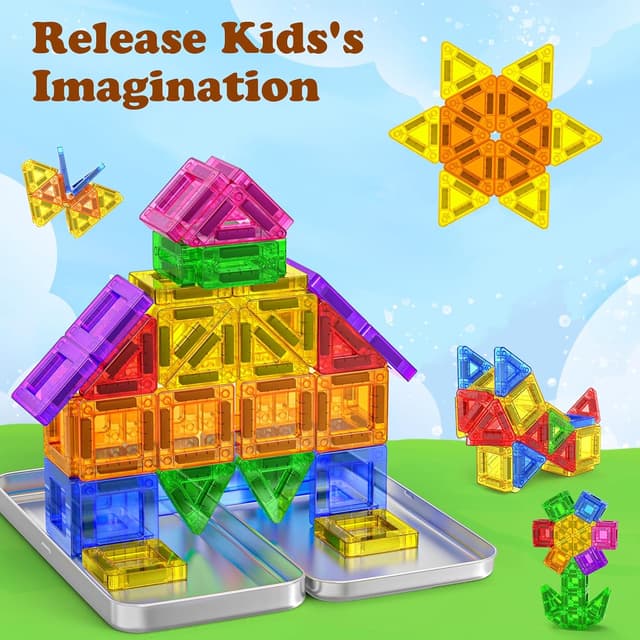 Detalle de Mini Magnetic Tiles 42PCS travel set