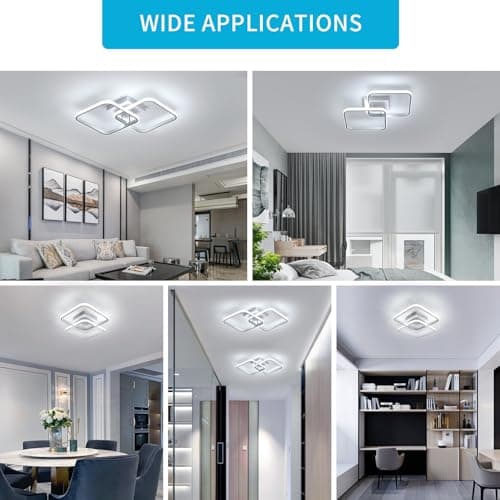 Thumbnail 6 de Comely LED Lámpara de Techo Cruz 64x39cm 42W Blanco