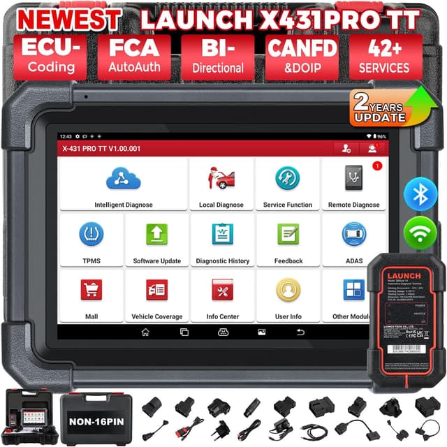 Detalle de Launch X431 Pro TT Elite – valise diagnostic auto bi-directionnelle avec DBSCar VII