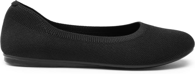 Detalle de DREAM PAIRS Wide Ballet Flats for Women with Arch Support (Foldable Knit Flats)