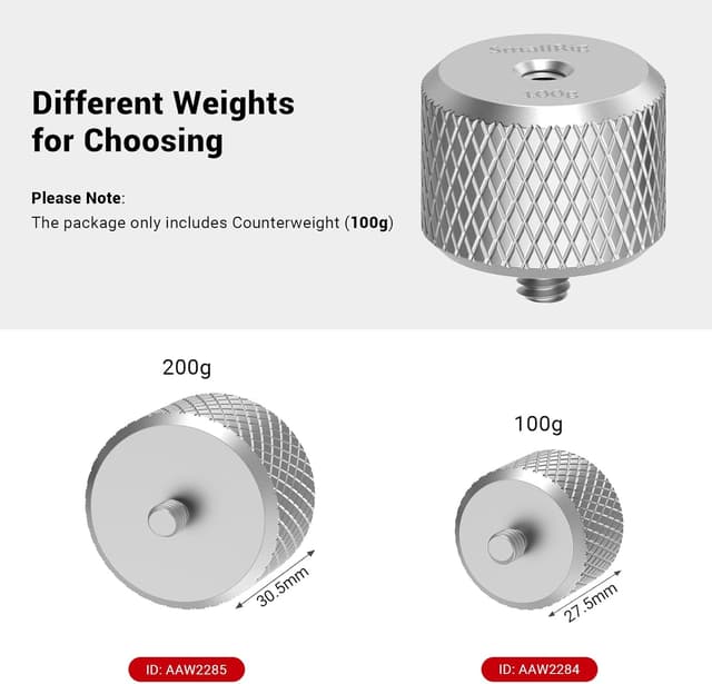 Thumbnail 2 de SMALLRIG 2284 Contrepoids 100g pour stabilisateur