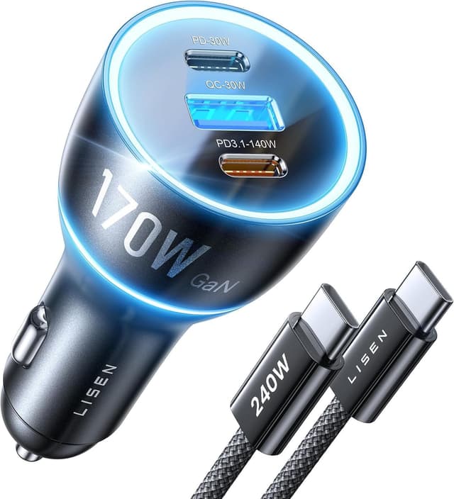 Detalle de LISEN 170W Zigarettenanzünder 🔌