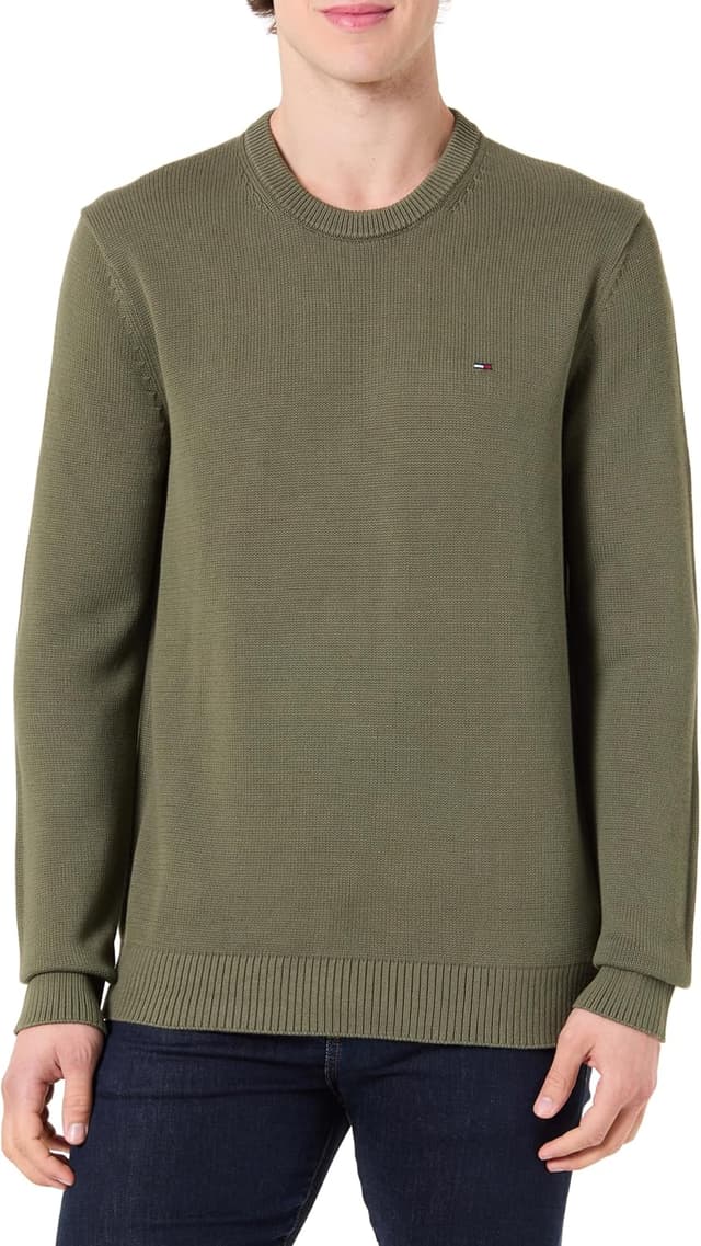 Thumbnail 6 de Tommy Jeans Uomo Pullover Sweater Slim Fit in cotone a girocollo