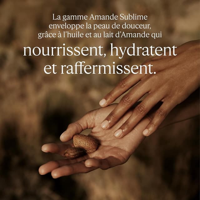 Detalle de L’Occitane Voile de Lait Corps Amande Sublime (240 ml) : hydratation au toucher “velours”