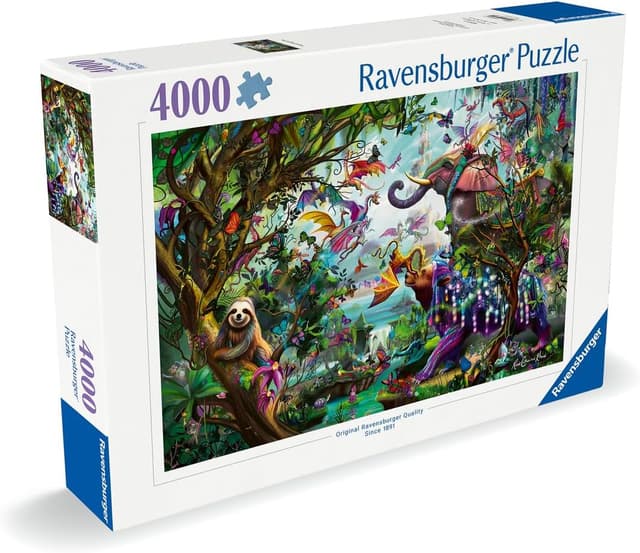 Detalle de Ravensburger Puzzle adulte 4000 pièces « Dragons des Tropiques » (12000812) – dès 14 ans