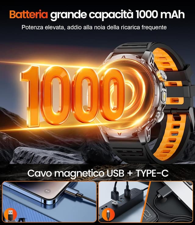 Detalle de LIGE LIGE 1000 mAh smartwatch sport