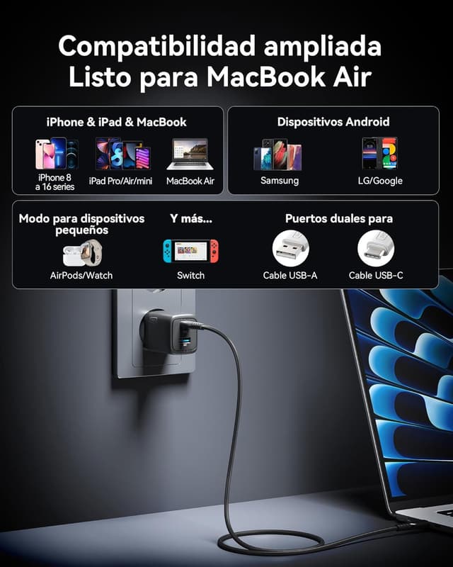Detalle 2 de INIU 30W Cargador USB C 2 unidades