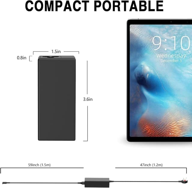 Detalle 2 de 65W Dell Laptop Charger (Round Tip) Compatible with Dell Inspiron, Vostro & Latitude