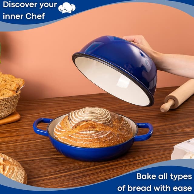 Detalle 2 de Nuovva 6-Quart Dutch Oven for Sourdough Bread 🍲