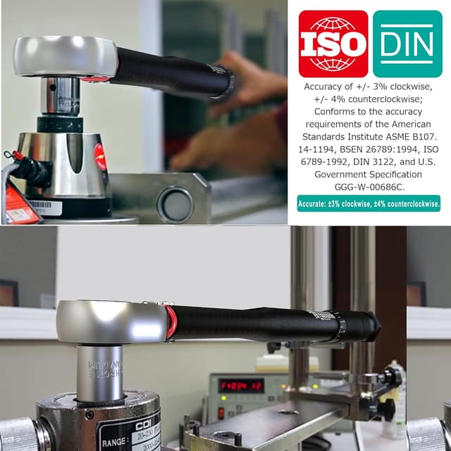 Detalle de Aurlloct 1/2" Drehmomentschlüssel-Set 20–230 Nm (6-teilig) inkl. Verlängerungsstange & Adapter