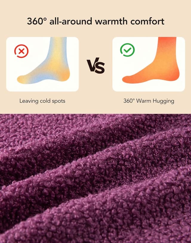 Detalle de VeraCosy women’s fuzzy slippers with memory foam and non-slip rubber sole