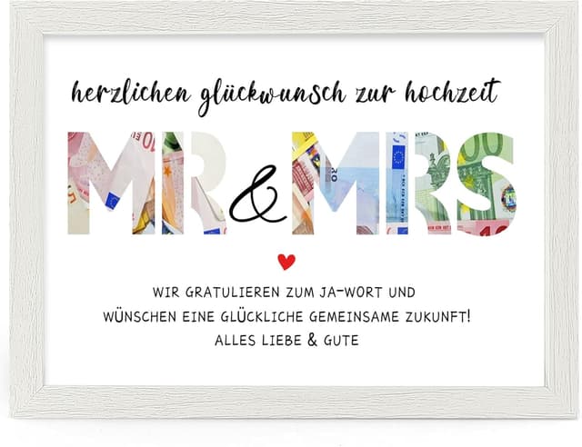 Detalle 2 de Hochzeits Geldgeschenk Spardose 23 x 17 cm