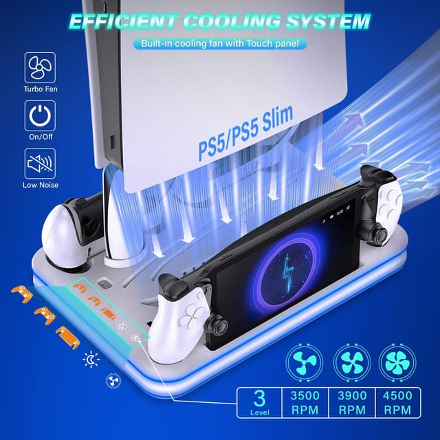 Detalle 2 de Sehawei PS5 Ständer 3 Stufen