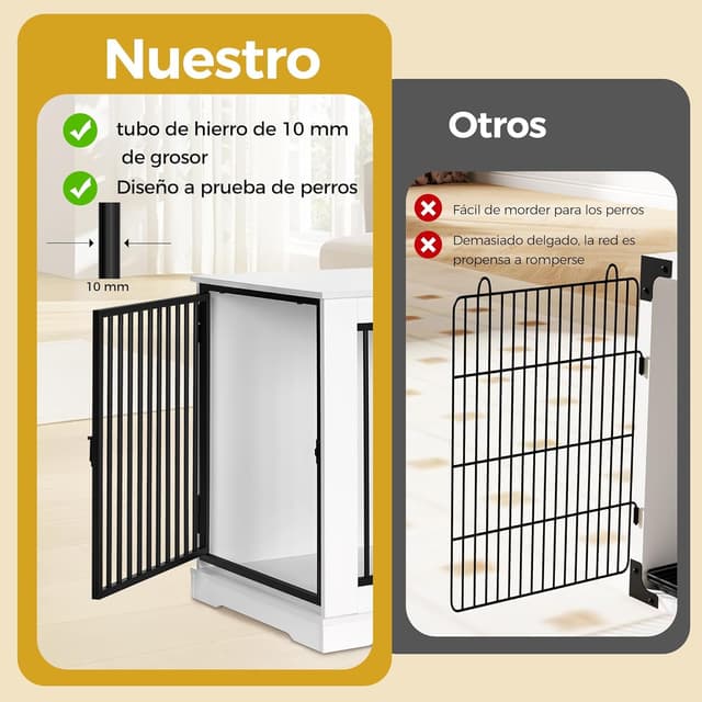 Thumbnail 5 de BEWISHOME EMGL03W Jaula para perros 81 cm