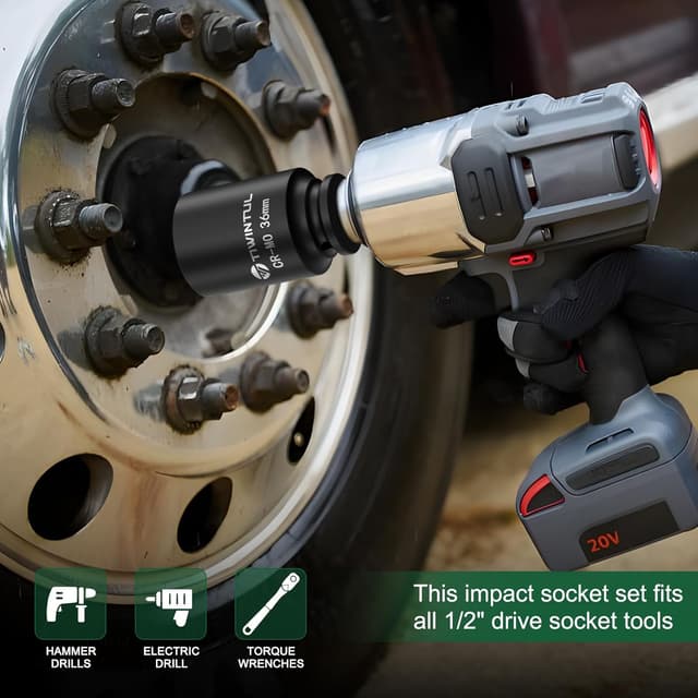 Thumbnail 5 de TIWINTUL Schlagschrauber-Nuss 36 mm 1/2 Zoll