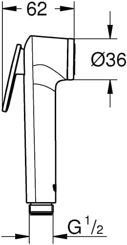 Thumbnail 1 de GROHE 28020L01 Manopola Doccia Tempesta-F