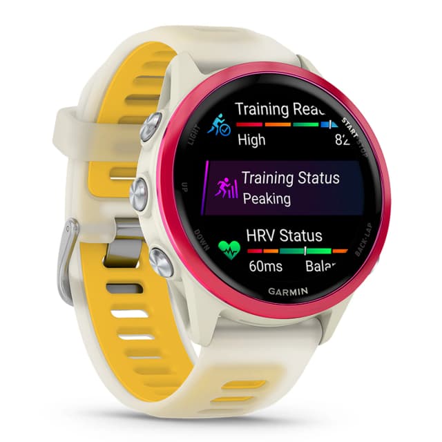 Detalle 2 de Garmin Forerunner 570 42mm Beige Naranja