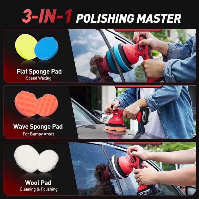 Thumbnail 6 de Avhrit 6 Inch Cordless Buffer 4000mAh