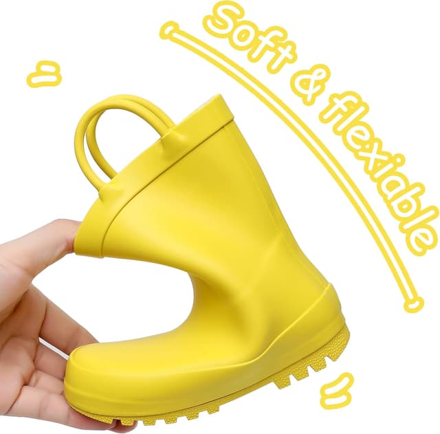 Thumbnail 6 de RAINANGEL Toddler Waterproof Rain Boots with Easy-On Handles (Unisex Fun Prints)