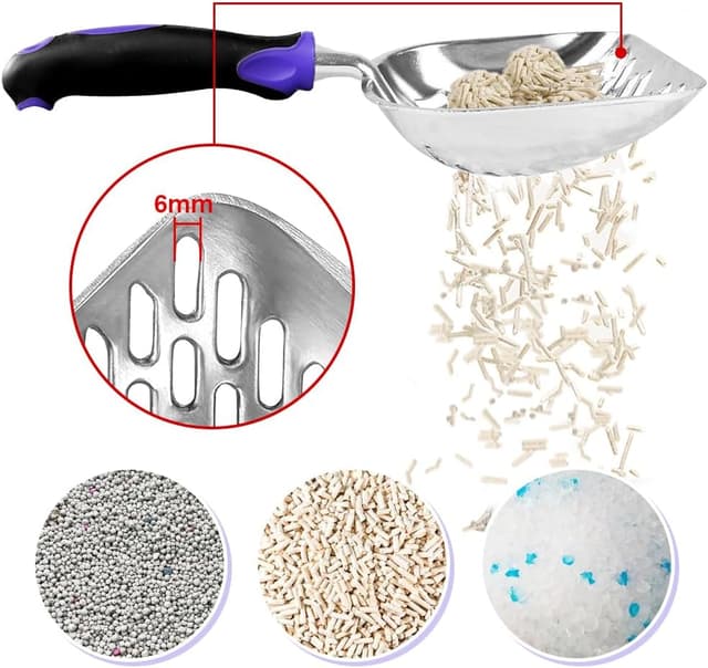 Detalle de Apidgrowth Katzenstreu-Schaufel mit langem Griff 🐾