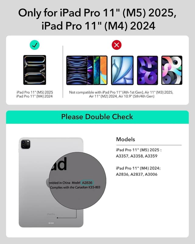 Detalle 2 de ESR iPad Pro 11 keyboard case 5th gen