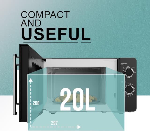 Thumbnail 3 de Belaco 800W Microwave 20L, 10 Power Levels