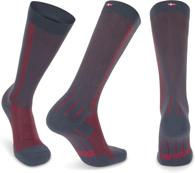 Detalle de DANISH ENDURANCE 2 Paar Kompressionsstrümpfe (21–26 mmHg) – Sport & Reise, unisex