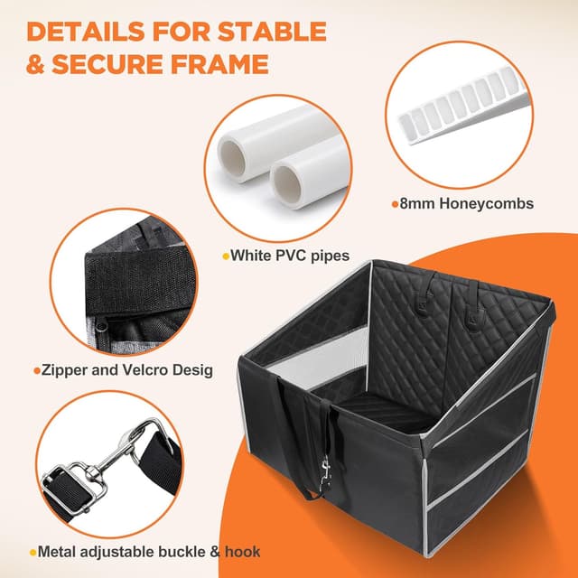 Detalle 2 de Hundeautositz für große Hunde L, extra stabil