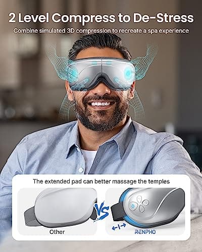 Thumbnail 2 de RENPHO Eyeris 2 - Masajeador Ocular con Calor y Presoterapia 💤