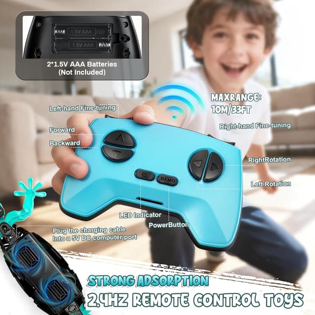 Detalle 2 de Wall Crawler Gecko RC toy 42 min