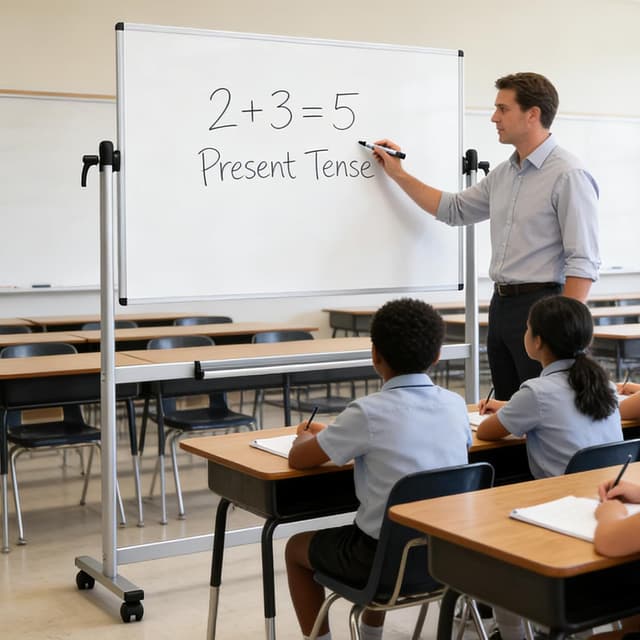 Detalle 2 de VIZ-PRO Double-Sided Magnetic Revolving Mobile Whiteboard (120 x 90cm) with Aluminium Frame & Stand