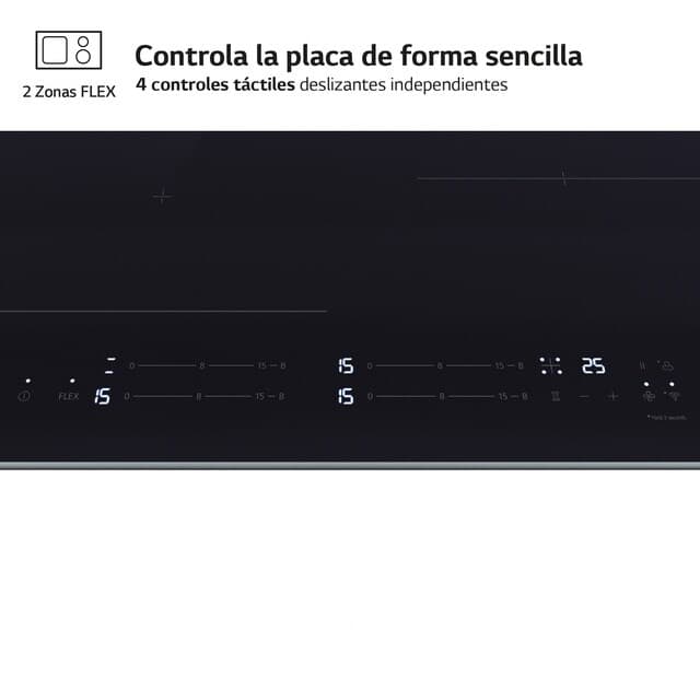 Thumbnail 2 de LG Placa de Inducción Zona Flex CBIZ2435B ⚡