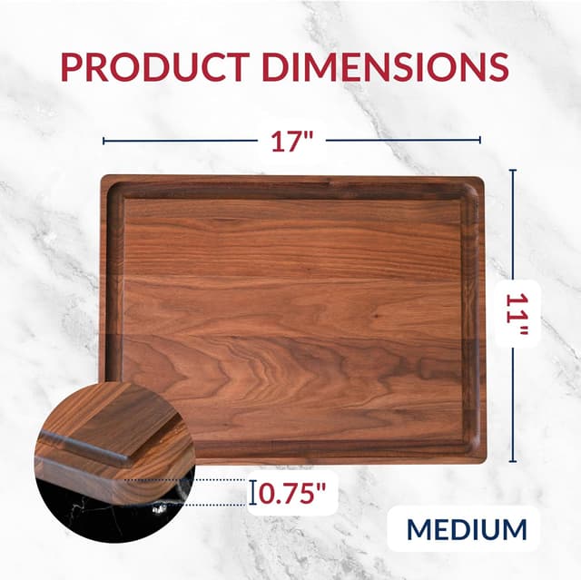 Thumbnail 6 de Virginia Boys Kitchens Black Walnut Cutting Board ⚙