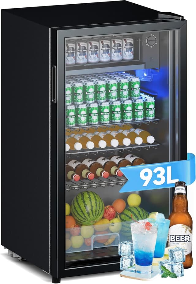 Imagen de Devoko Getränkekühlschrank 93L mit Glastür en OfertitasTOP