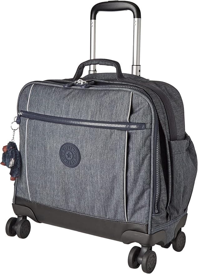 Detalle de Kipling New Storia Bolsa con Ruedas Carry On Azul 🚀