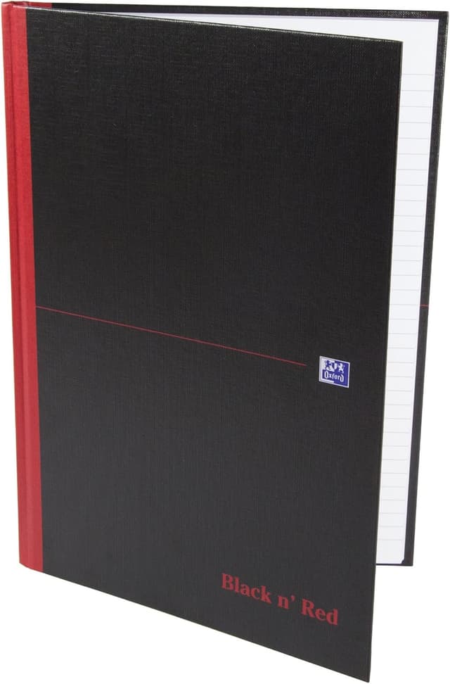 Detalle de Oxford Black n' Red A4 Notebook 192 Pages