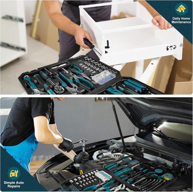 Thumbnail 2 de GoYwato Cassetta Attrezzi Completa 287 pezzi