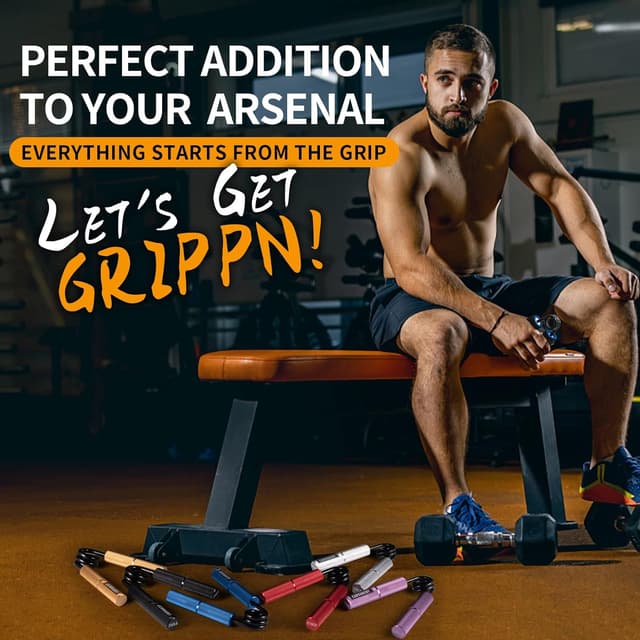 Detalle 1 de Grip Strength Trainer Set 50-300LB 💪