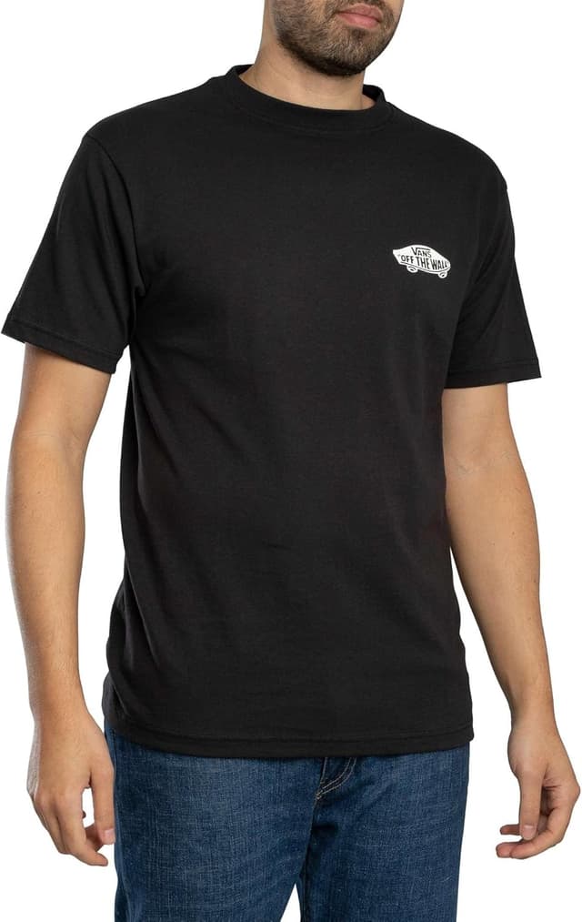 Detalle de Vans Maglietta da uomo con logo posteriore Double Standard, Athletic Heather