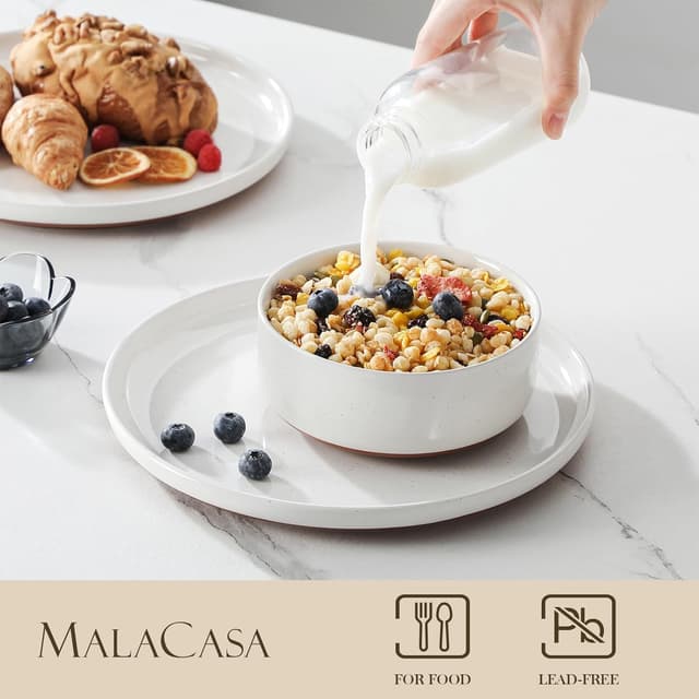 Detalle de MALACASA TARA 24-Piece Dinnerware Set 🍽
