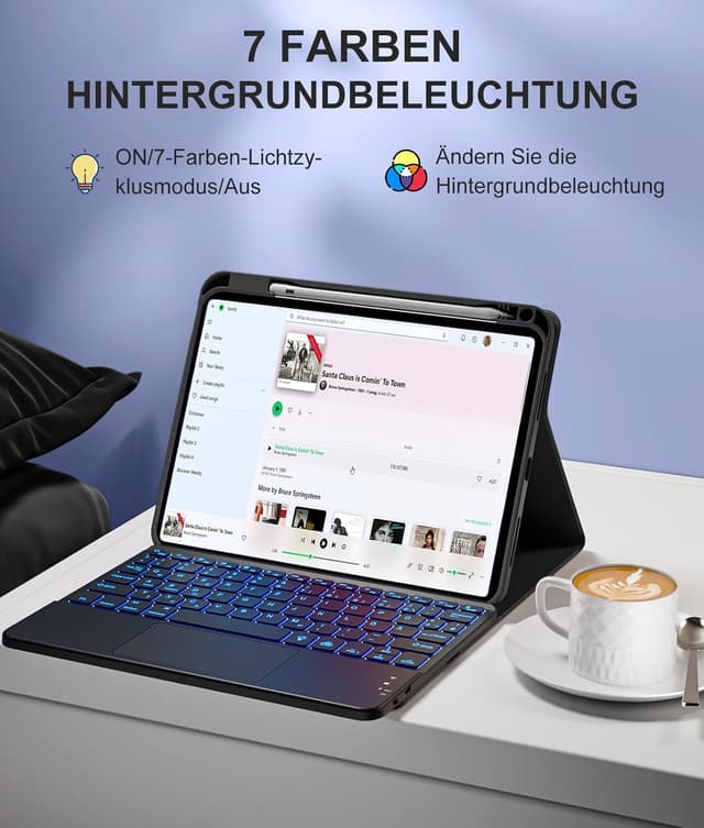 Detalle 2 de Vobafe Touchpad Tastaturhülle iPad A16 11