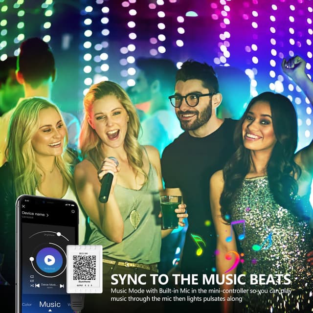 Thumbnail 5 de Mexllex LED Strip Lights 10M RGB Colour Changing LED Lights