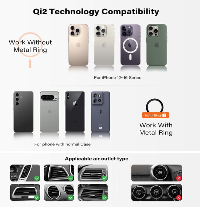 Thumbnail 6 de A2C QI2 15W Magsafe Car Charger