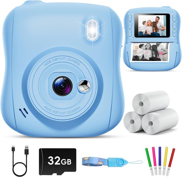 Detalle de Hangrui Kinderkamera Sofortbild 14 MP