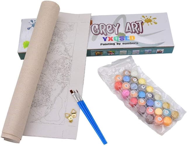 Detalle de Kit dipingere con i numeri senza cornice YXQSED 16x20 inch