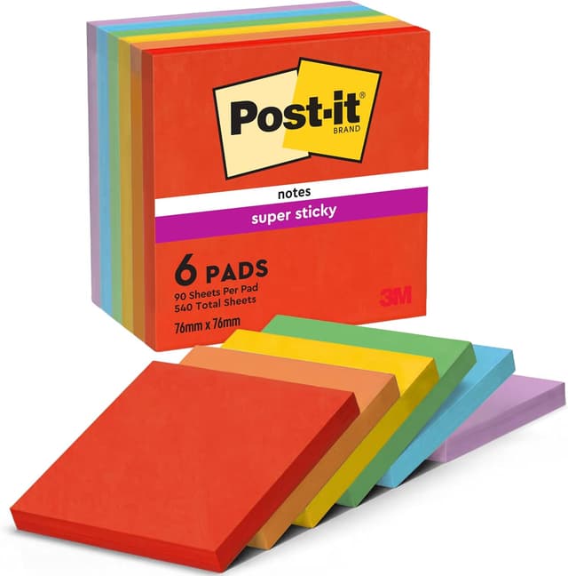 Detalle de Post-it Super Sticky Notes 540 sheets