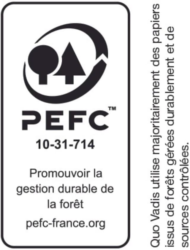 Detalle de Agenda 2026 Quo Vadis Exécutif – Semainier planning français (rouge, 13 mois, 16x16 cm)