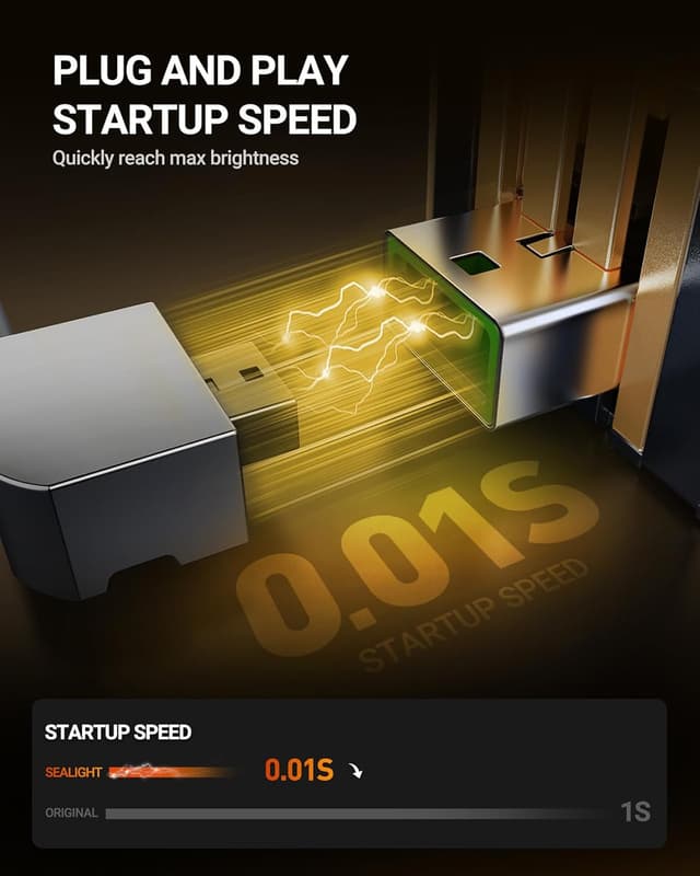 Detalle de SEALIGHT D3S HID Replacement Bulbs (6500K Cool White) — Plug and Play Pack of 2