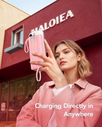 Thumbnail 1 de VRURC 10000mAh power bank with built‑in cables