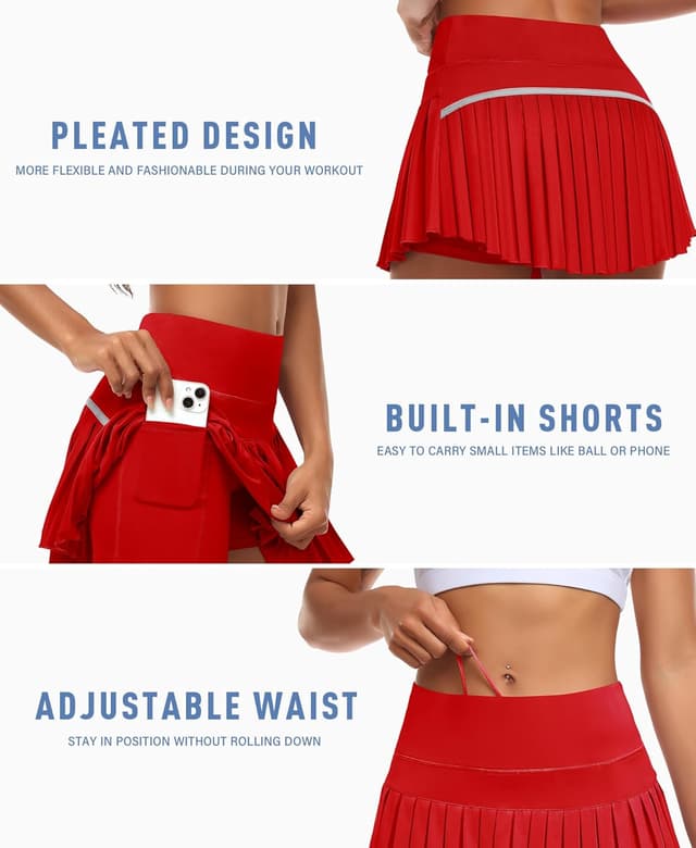 Detalle 2 de JoyGirl Pleated Tennis Skirt with Shorts